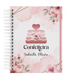 Agenda Personalizada com seu nome: Confeitaria 03