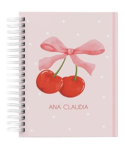 Agenda Personalizada com seu nome: Cerejinha 02