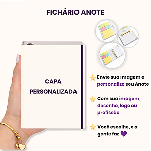 Fichário Anote: Capa Personalizada I Estrellyta ( Anexe sua imagem ) - Leia a Descrição