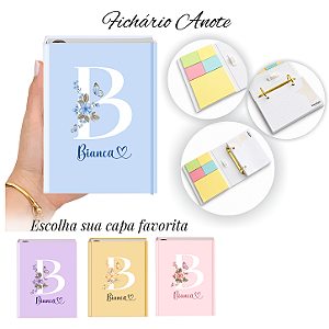 Fichário Anote: Inicial do seu nome Estrellyta