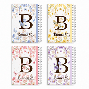 Organizador Inteligente Floral: Personalize com nome