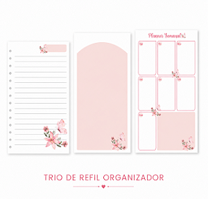 TRIO DE REFIL - Organizador Inteligente Rosa
