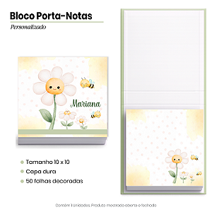 Bloco Porta Notas - Personalizado: Jardim do Encantado