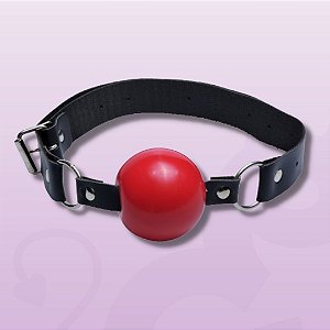 Mordaça bola BDSM vermelha Gag Ball - Dominatrixx