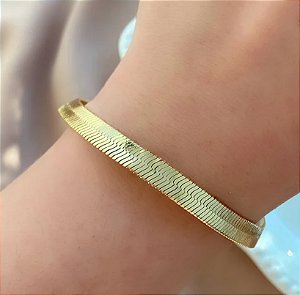 Pulseira Fita Dourada