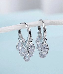 Argolinha Gotinhas de Zircônia