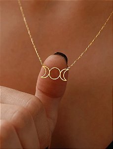 Cordão Fases da Lua Dourado