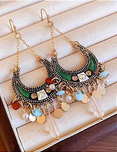 Brinco Boho Cristal