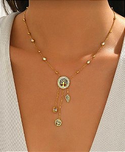 Cordão Árvore da Vida Cravejado