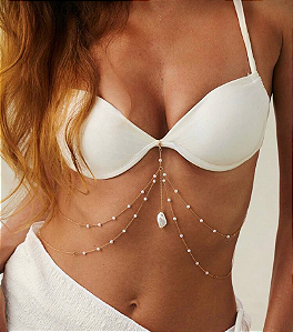 Body Chain de Top/Biquini Pérola