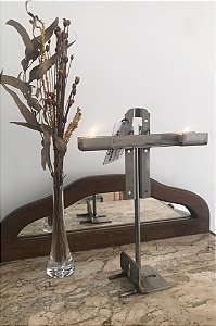 Castiçal inox - 2in1