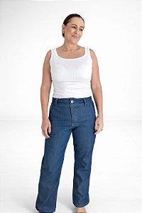 CALÇA JEANS RETA