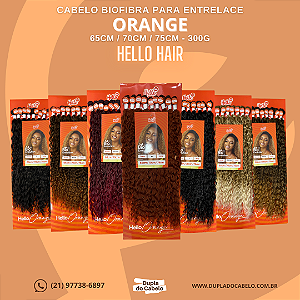 Cabelo Orange Hello Hair - 300g