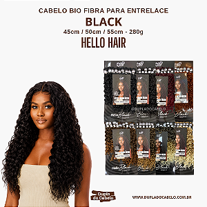 Cabelo Black Hello Hair - 280g