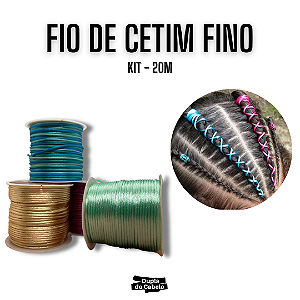 Fio de Cetim Fino 20m - Kit
