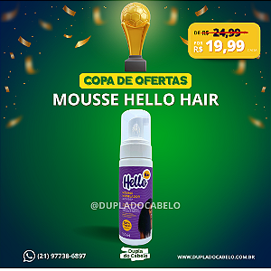 Mousse Modelador Antifrizz Hello Hair - 150ml