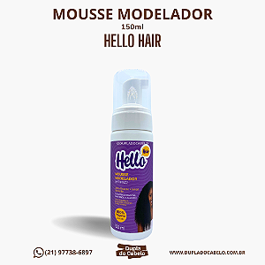 Mousse Modelador Antifrizz Hello Hair - 150ml