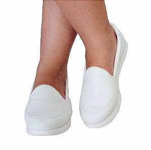 Sapato Feminino Slip On Branco  JaquesCoutoshoe