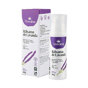 Bálsamo De Lavanda - Hidratante Facial e Desodorante pele oleosa Lavanda, Melaleuca, Aloe Vera e Copaíba 30g