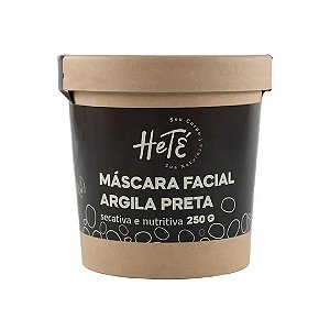 Máscara Facial Argila Preta 250g Heté