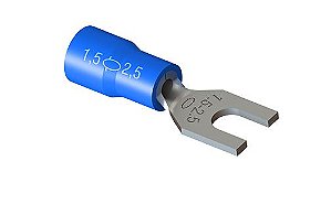 TERMINAL ISOLADOR FORQUÍLHA 1,5-2,5 TPF2 AZUL INTELLI