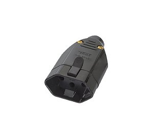 PLUG FÊMEA 3P FAME PRETO 10A