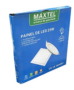 PLAFON EMBUTIR QUADRADO BIVOLT 25W MAXTEL