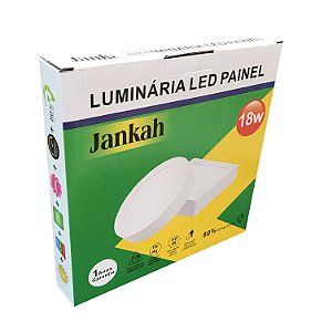 PLAFON LED SOBREPOR QUADRADO 18W JANKAH