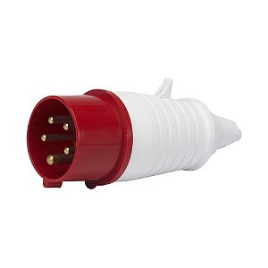 PLUG LUKMA 4P+T 380V 16A 6H VERMELHO