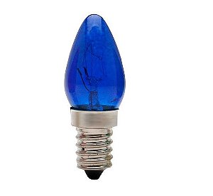 LÂMPADA CHUPETA 7W X 127V AZUL
