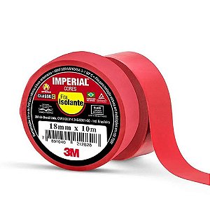 FITA ISOLANTE 10MT VERMELHA 3M