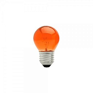 LÂMPADA BOLINHA 15WX127V LARANJA