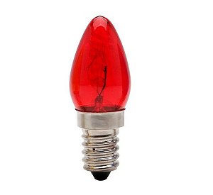 LÂMPADA CHUPETA 7W X 127 VERMELHA