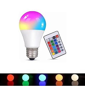 LÂMPADA LED BULBO RGB 5W