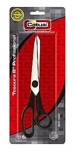 TESOURA INOX 9. 2,5MM CABO PRETO CATUAI