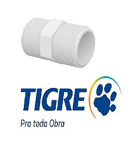 NIPEL ROSCAVEL BRANCO TIGRE 3/4"