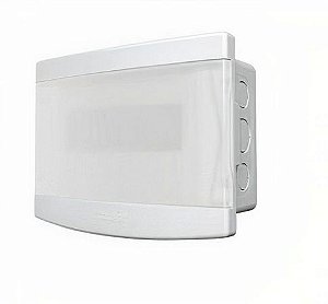 QUADRO DISTRIBUIÇÃO EMBUTIR 6/8 DISJUNTOR TAMPA TRANPARENTE SEM BARRAMENTO