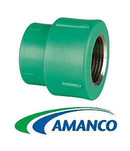 ADAPTADOR AMANCO AQUATHERM VERDE COM ROSCA INTERNA PPR 25X1/2"