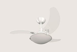 VENTILADOR AURA 110/127V 3P SAN AT BRANCO PÁ TRANSPARENTE TRON