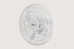 VENTILADOR OSCILANTE PAREDE BIVOLT 50CM PP BRANCO