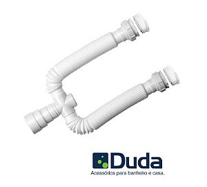 SIFÃO DUDA TRIPLO BRANCO ANEL PLÁSTICO
