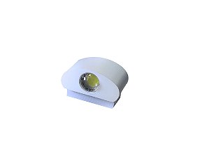 ARANDELA CURVA 1 6500K EXTERNA BRANCO FRIO