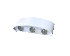 ARANDELA CURVA COM 3 36W 6500K EXTERNA BRANCO FRIO