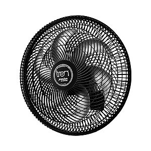 VENTILADOR OSCILANTE PAREDE 127V PREMIUM PRETO 130W