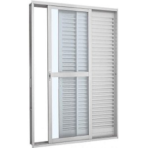 PORTA SASAZAKI BALCÃO PRATIK CORRER 217X160CM DIREITA