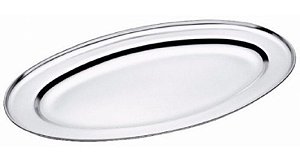 BANDEJA TRADICIONAL INOX RASA 35CM CATUAI