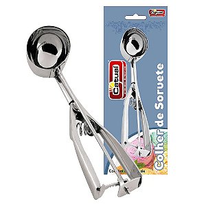 COLHER DE SORVETE COM MOLA 27CM CATUAI