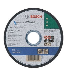 DISCO CORTE METAL/INOX STD 115X10 BOSCH