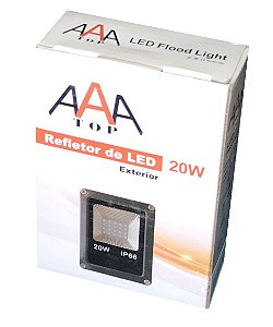 REFLETOR LED 20W AZUL BIVOLT AAA TOP