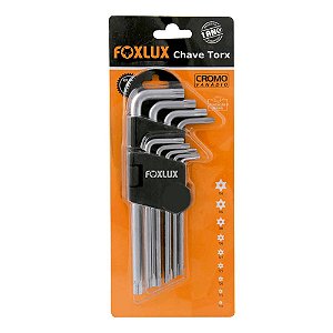 CHAVE TORX JOGO COM 9 PEÇAS CR-V FOXLUX